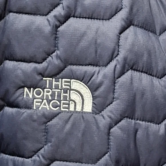The North Face ThermoBall Full-Zip Navy Nylon Puffer Jacket Men Size XXXL - Picture 9 of 16